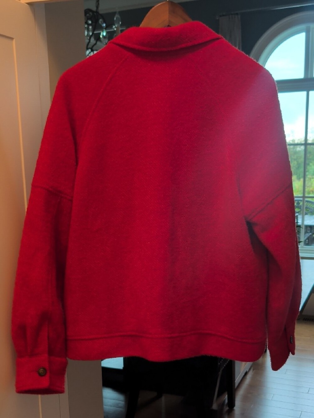Tribal Bright Red Button-Front Jacket - Picture 4 of 5